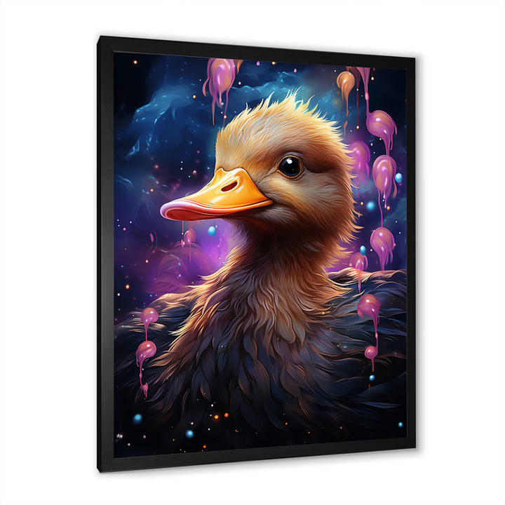 Cute purple Splashes of delight Duck - Duck Wall Decor