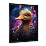 Cute purple Splashes of delight Duck - Duck Wall Decor