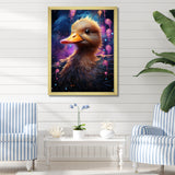 Cute purple Splashes of delight Duck - Duck Wall Decor