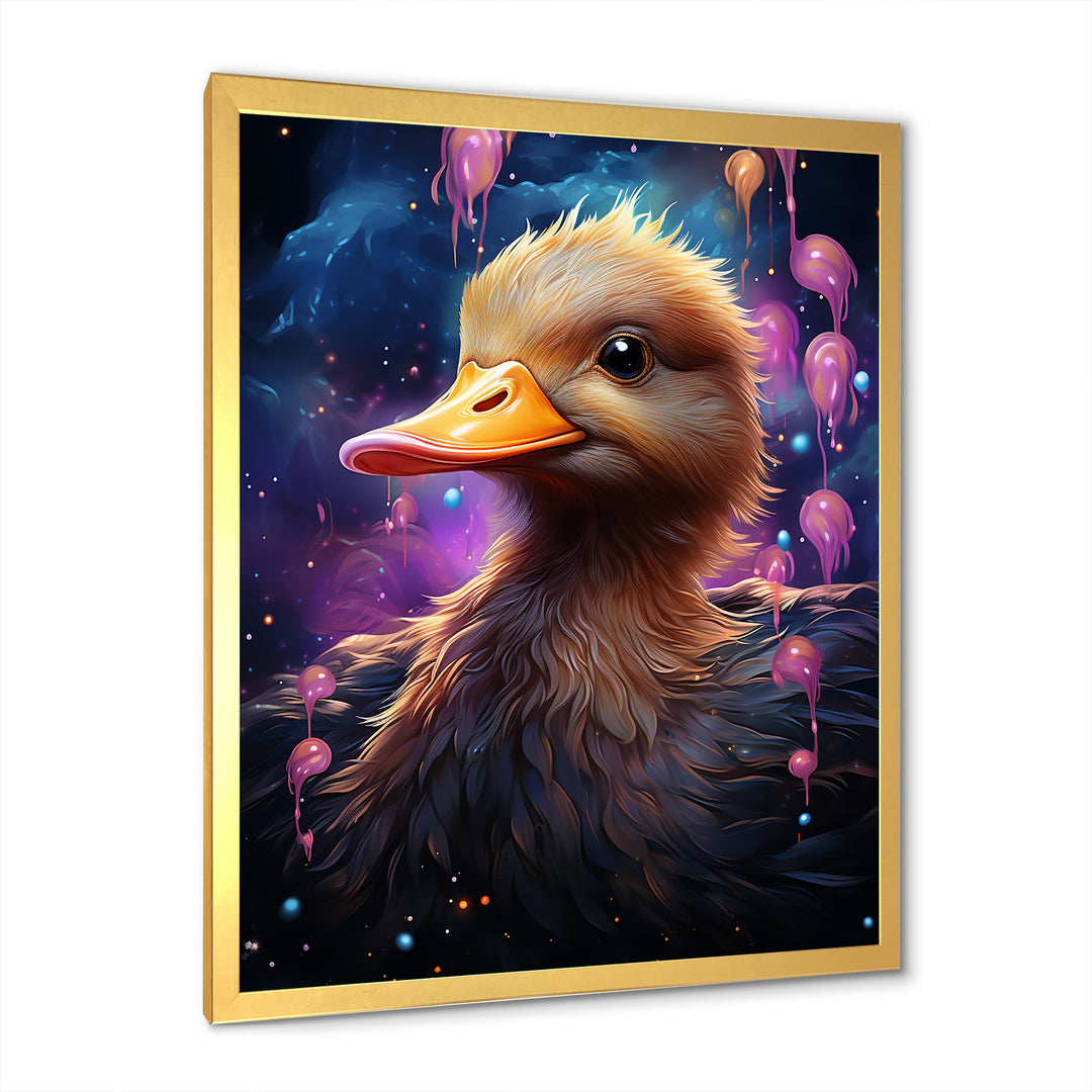 Cute purple Splashes of delight Duck - Duck Wall Decor