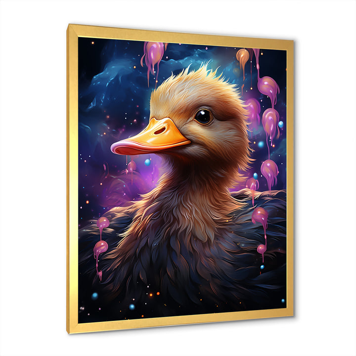 Cute purple Splashes of delight Duck - Duck Wall Decor