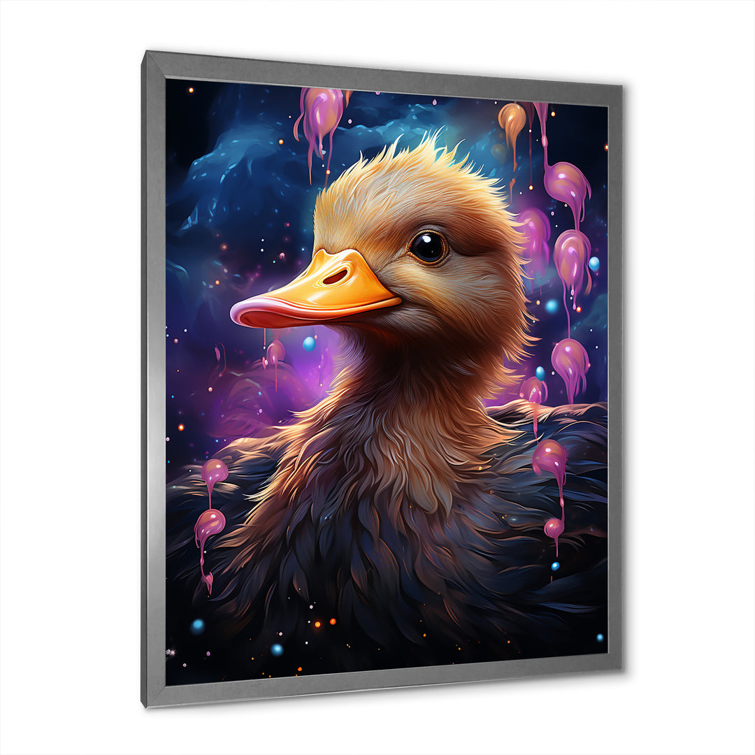 Cute purple Splashes of delight Duck - Duck Wall Decor