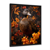 Brown and yellow duck Feathered Elegance - Duck Canvas Wall Art