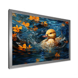 Minimalist Cute Mallard - Yellow Duck Wall Art