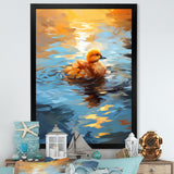 Yellow Duck Morning Quack Lake - Duck Bedroom Wall Art
