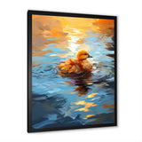 Yellow Duck Morning Quack Lake - Duck Bedroom Wall Art