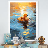 Yellow Duck Morning Quack Lake - Duck Bedroom Wall Art