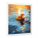 Yellow Duck Morning Quack Lake - Duck Bedroom Wall Art