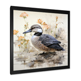 Vintage duck by the pond - Duck Wall Art Prints