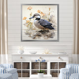 Vintage duck by the pond - Duck Wall Art Prints