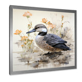 Vintage duck by the pond - Duck Wall Art Prints