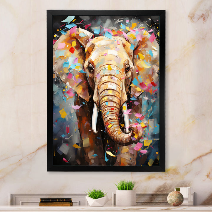 Popart Elephant Dreams - Gray Elephant Wall Art