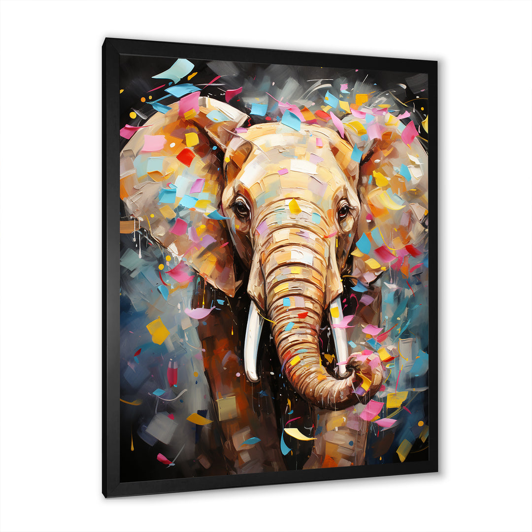 Popart Elephant Dreams - Gray Elephant Wall Art