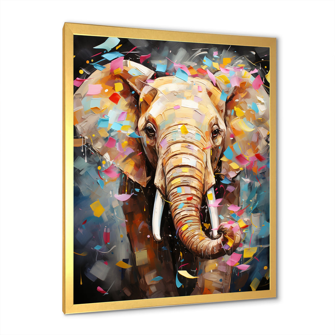 Popart Elephant Dreams - Gray Elephant Wall Art