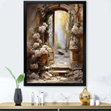 Ancient Ruins blooms I - Fashion Canvas Wall Art