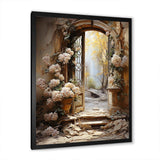 Ancient Ruins blooms I - Fashion Canvas Wall Art