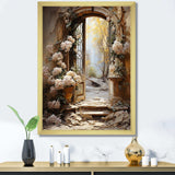 Ancient Ruins blooms I - Fashion Canvas Wall Art