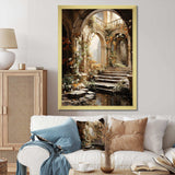 Ancient Ruins blooms III - Fashion Canvas Wall Art