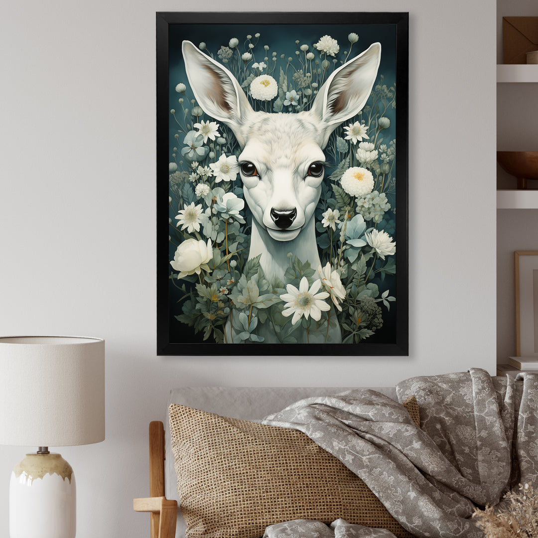 Forest Guardian Deer - Deer Canvas Wall Art