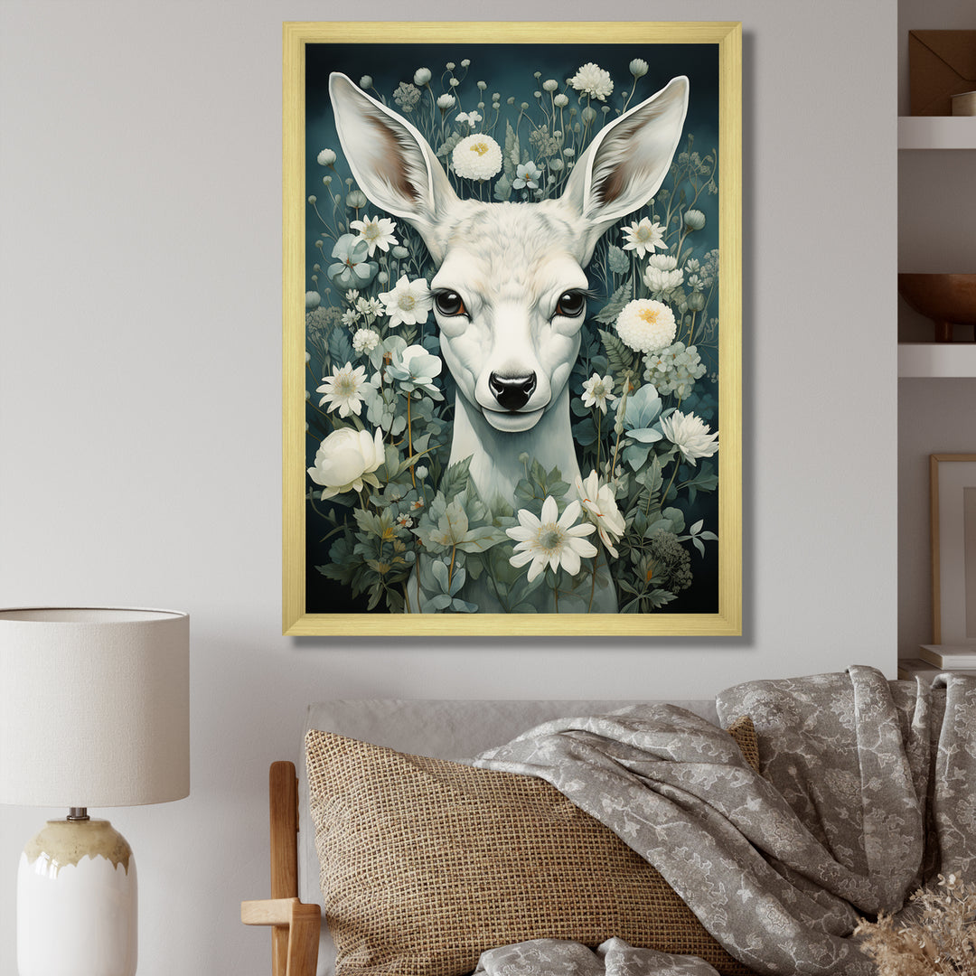 Forest Guardian Deer - Deer Canvas Wall Art