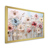 White and pink Floral Wonderland - Floral Canvas Wall Art