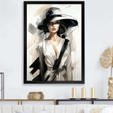 Black and white Fashion top model woman runway  III - Fashion Canvas Wall Art