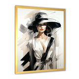 Black and white Fashion top model woman runway  III - Fashion Canvas Wall Art