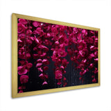 Pink and black Blossom Cascade fuschia flowers - Floral Canvas Wall Art