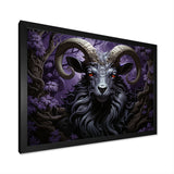 Abstract purple goat King - Goat Wall Art Prints