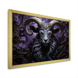 Abstract purple goat King - Goat Wall Art Prints