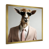 Suited up goat with sunglasses - Goat Wall Art Prints