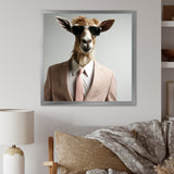 Suited up goat with sunglasses - Goat Wall Art Prints
