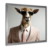 Suited up goat with sunglasses - Goat Wall Art Prints