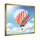 Hot Air Balloon in the sky I - Hot Air Balloon Canvas Wall Art