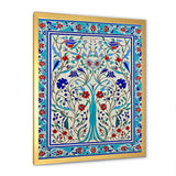 Blue Tiled marocain door III - Abstract Canvas Wall Art