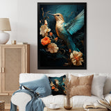 Blue Essence of Emerald Hummingbird - Hummingbird Wall Art Prints