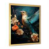 Blue Essence of Emerald Hummingbird - Hummingbird Wall Art Prints