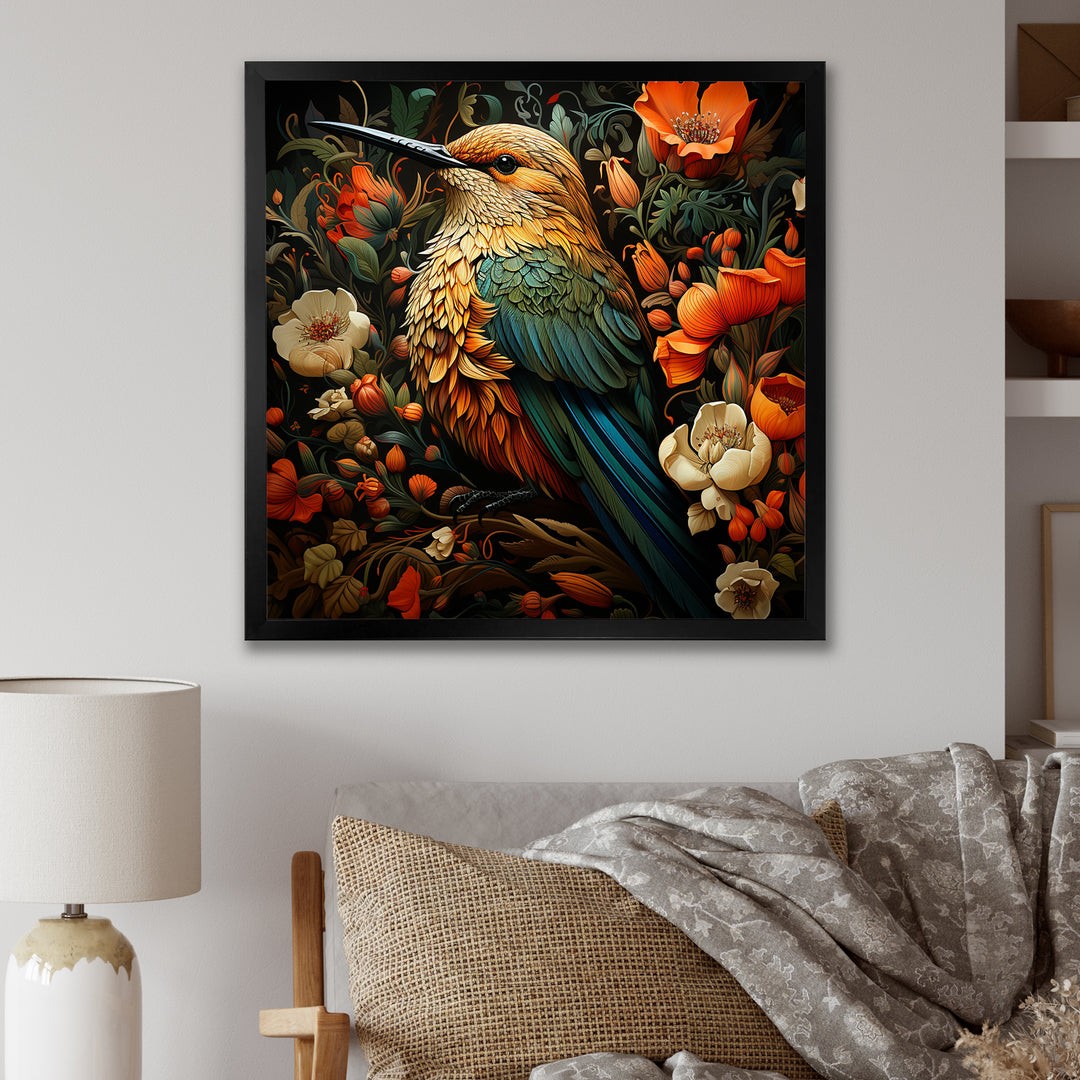 Hummingbird Gardens Guardian - Hummingbird Canvas Wall Art