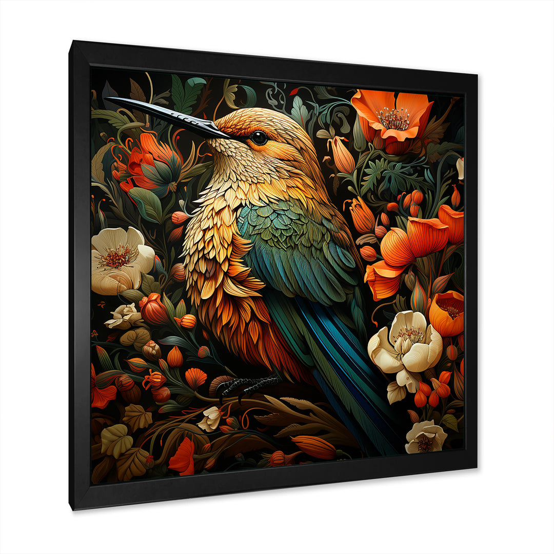 Hummingbird Gardens Guardian - Hummingbird Canvas Wall Art