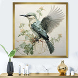 Hummingbird Jade Journey 1 - Animals Canvas Wall Art