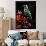 Neotropical blue Hummingbird - Green Hummingbird Wall Art