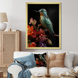 Neotropical blue Hummingbird - Green Hummingbird Wall Art