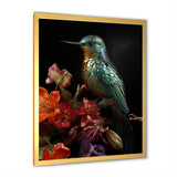 Neotropical blue Hummingbird - Green Hummingbird Wall Art