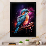 Blue Hummingbird twilight - Hummingbird Wall Decor