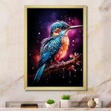Blue Hummingbird twilight - Hummingbird Wall Decor