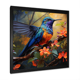 Blue Vigorous Vibrance Hummingbird - Hummingbird Wall Art Prints
