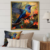 Blue Vigorous Vibrance Hummingbird - Hummingbird Wall Art Prints