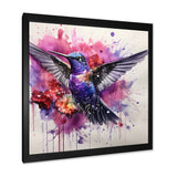 Hummingbird Fluttering Jewel - Hummingbird Living Room Wall Art