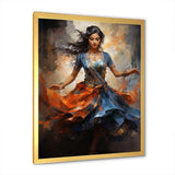 Indian Art Bharatanatyam Pose dancing IV - People Canvas Wall Art