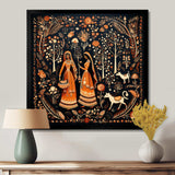 Indian Art Rajasthani Folklore tales II - People Canvas Wall Art